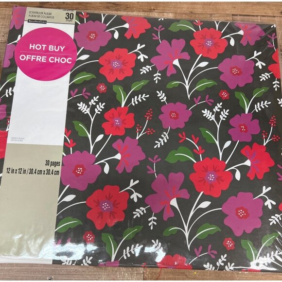 Recollections Other - NIP Recollections 12 x 12 Scrapbook Floral, Flower Theme